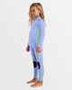 BILLABONG TODDLERS 3/2 FOIL BK ZIP STEAMER - COSMIC BLUE