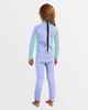 BILLABONG TODDLERS 3/2 FOIL BK ZIP STEAMER - COSMIC BLUE