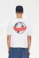 HUFFER MENS BLOCK CROP TEE - AIRHUFFER - SILVER MARLE