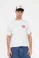 HUFFER MENS BLOCK CROP TEE - AIRHUFFER - SILVER MARLE