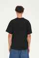 HUFFER MENS BLOCK TEE - WAVES - BLACK