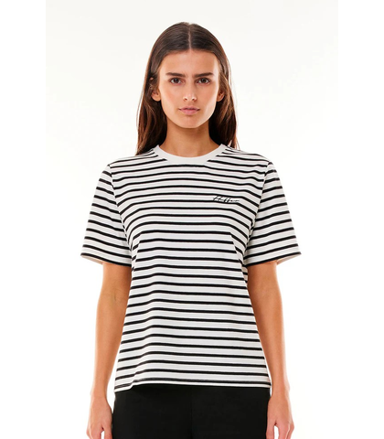 HUFFER LADIES OUI OUI CLASSIC TEE - BLACK / CHALK