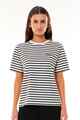 HUFFER LADIES OUI OUI CLASSIC TEE - BLACK / CHALK