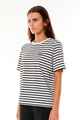 HUFFER LADIES OUI OUI CLASSIC TEE - BLACK / CHALK