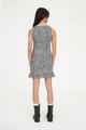 HUFFER LADIES ROONEY GIGI SHIRRED DRESS - BLACK/ CHALK