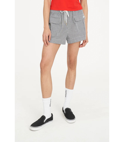 HUFFER LADIES CRUISE SKIPPER SHORT - BLACK / CHALK