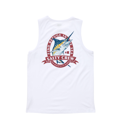 SALTY CREW MENS BILL CLUB TANK - WHITE