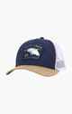 SALTY CREW RETRO TRUCKER CAP - NAVY / TAN / WHITE