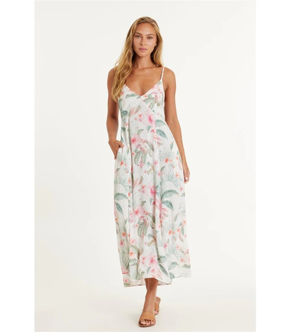 AMUSE SOCIETY TAHITI COVE WOVEN MAXI DRESS - MULTI