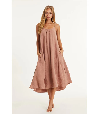 AMUSE SOCIETY TAKING SIDES MIDI DRESS - COCO