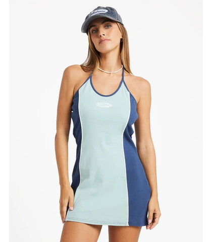 BILLABONG LADIES BILLA CRUSH DRESS - SEA FOG