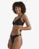 BILLABONG LADIES TANLINES V BRALETTE BIKINI TOP - BLACK