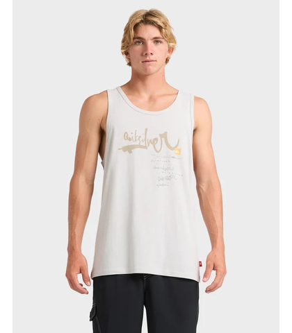 QUIKSILVER MENS IMPARED II TANK - GREY VIOLET