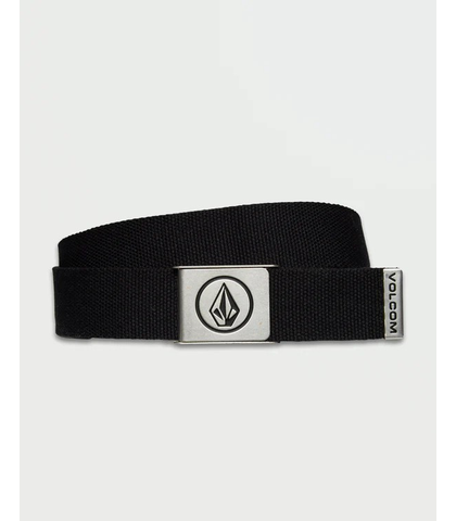 VOLCOM CIRCLE STONE WEB BELT - BLACK