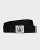 VOLCOM CIRCLE STONE WEB BELT - BLACK