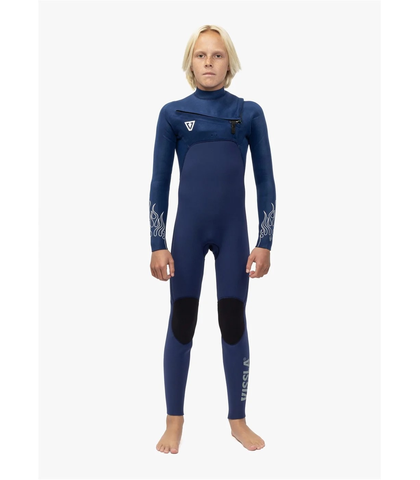 VISSLA BOYS 3/2 HIGH SEAS FIRE CHEST ZIP STEAMER - DRY