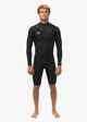 VISSLA MENS 2MM 7 SEAS CHEST ZIP L/S SPRINGSUIT - BLACK