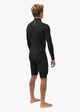 VISSLA MENS 2MM 7 SEAS CHEST ZIP L/S SPRINGSUIT - BLACK