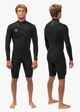 VISSLA MENS 2MM 7 SEAS CHEST ZIP L/S SPRINGSUIT - BLACK