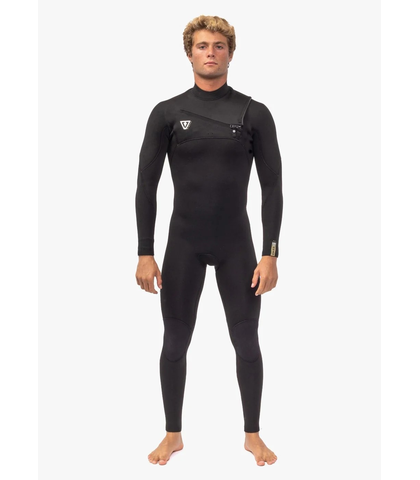 VISSLA MENS 3/2 7 SEAS COMP CHEST ZIP STEAMER - BLACK 2