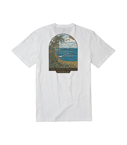 VISSLA MENS COVE SWELL S/S TEE - WHITE