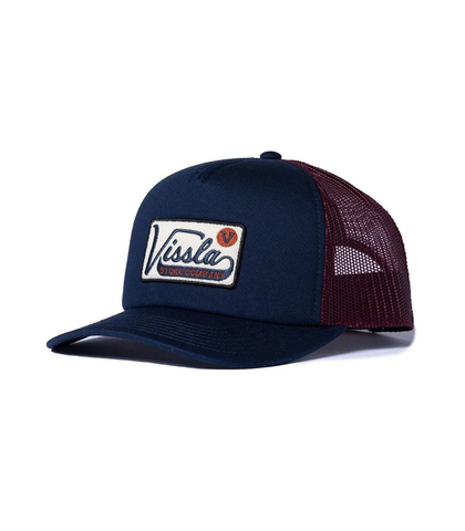 VISSLA GARAGE FOAM TRUCKER CAP - NAVY