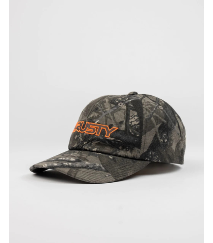 RUSTY MENS DEAD END DAD CAP - GREY CAMO