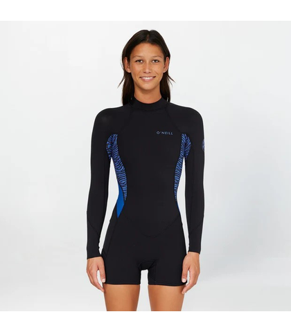 O'NEILL LADIES 2MM BAHIA BOYLEG L/S SPRINGSUIT - JUNGLE SURF