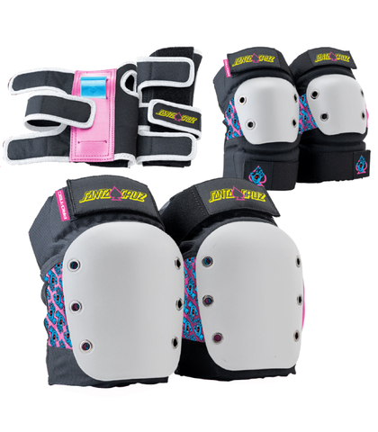 PROTEC YOUTH STREET 3 PACK PAD SET - SANTA CRUZ