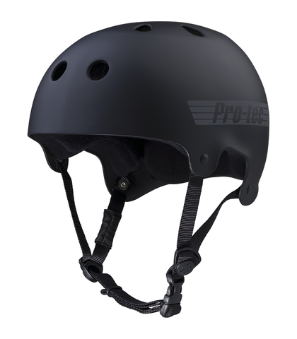 PROTEC PRO OLD SCHOOL SKATE HELMET - MATTE BLACK REFLECTIVE