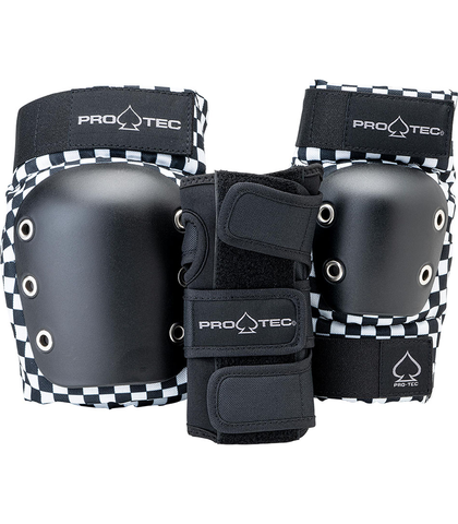 PROTEC ADULTS PRO STREET 3 PACK PAD SET - CHACKER