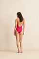 RHYTHM LADIES CLASSIC MINIMAL ONEPIECE SWIMSUIT - SANGRIA