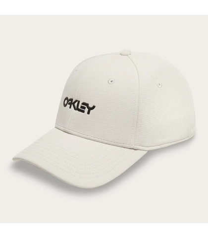 OAKLEY 6 PANEL STRETCH FIT METALLIC CAP - MIST / BLACK