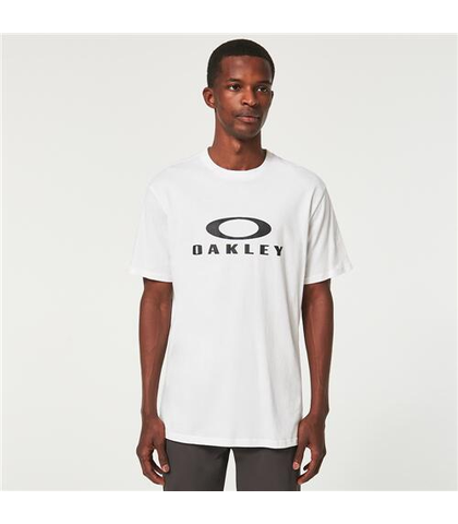 OAKLEY MENS O BARK 2.0 S/S TEE - WHITE / BLACK