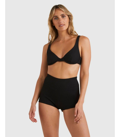 BILLABONG LADIES TANLINES SURF SHORT - BLACK