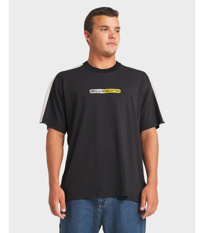 BILLABONG MENS SPEC ICONIC S/S TEE - WASHED BLACK