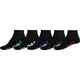 GLOBE STEALTH ANKLE SOCK 5 PACK - BLACK SIZE 7-11