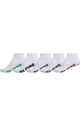 GLOBE STEALTH ANKLE SOCK 5 PACK - WHITE SIZE 7-11