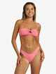 ROXY LADIES SD BEACH CLASSICS RING BANDEAU BIKINI TOP - BUBBLEGUM