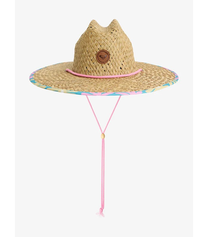 ROXY GIRLS PINA TO MY COLADA PRINTED STRAW HAT - SHADE FLIPPER