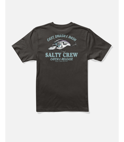 SALTY CREW BOYS CAST LIFE S/S TEE - BLACK
