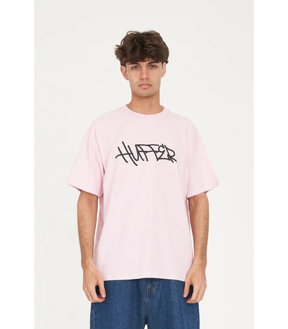 HUFFER MENS BLOCK TEE - WAVES - PRIMROSE