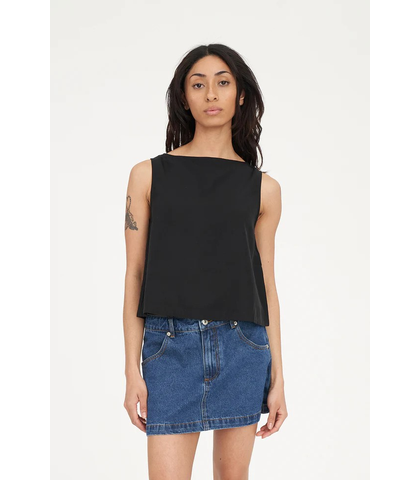 HUFFER LADIES LOUNGE TOP - BLACK
