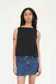 HUFFER LADIES LOUNGE TOP - BLACK