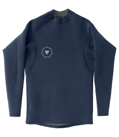 VISSLA MENS 1MM PERFORMANCE L/S SURF JACKET - NAVAL