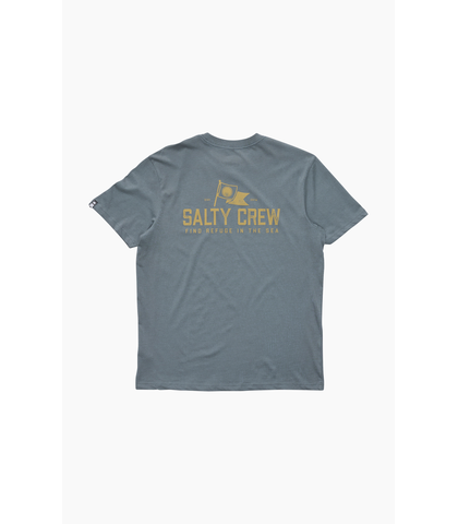 SALTY CREW MENS FLAG DAY S/S TEE - STORM