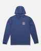 SALTY CREW MENS SIMPLE FADE HOODED SUNSHIRT -TRUE NAVY