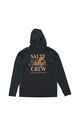 SALTY CREW MENS INK SKING HOODED MASK SUNSHIRT - COAL