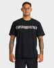 QUIKSILVER TAKARANGI PANEL TEE - BLACK