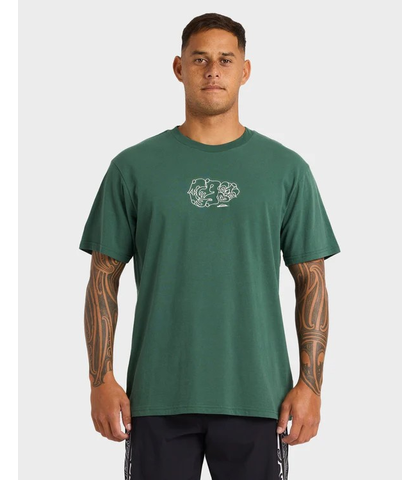 QUIKSILVER TIKI TEE - JUNGLE GREEN